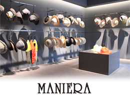 細かいディテールと遊び心あふれる帽子を提案し続ける「MANIERA」